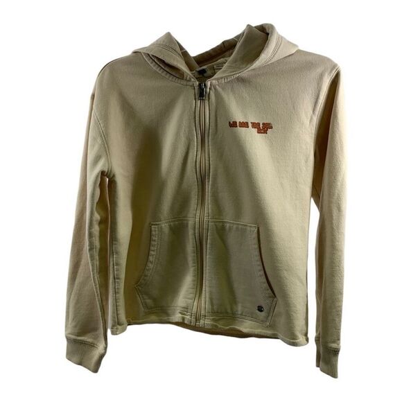Roxy Tops - Roxy Beige Zip Up Hoodie Jacket Size S